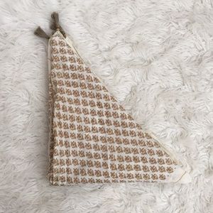 Tan Scarf with Tassels